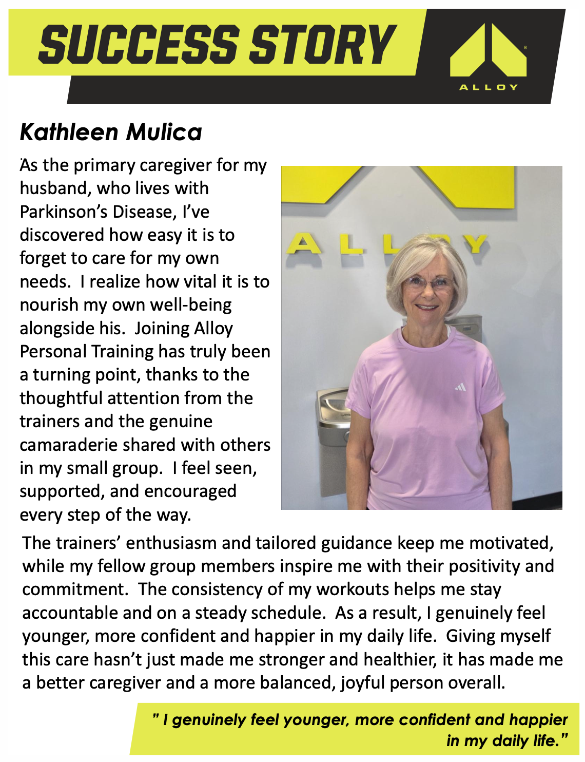 Kathleen Mulica Success Story